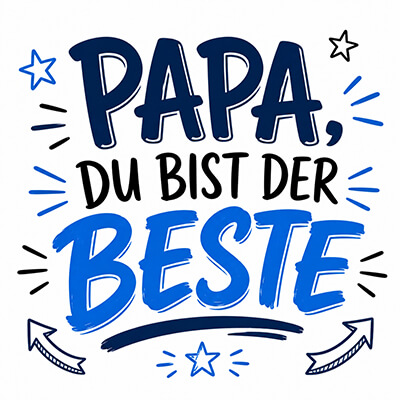 Papa, du bist der Beste Motiv