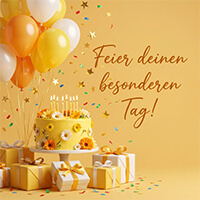 Feier deinen besonderen Tag Motiv