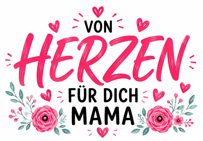 Von Herzen für dich, Mama Motiv