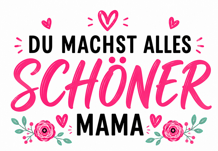 Du machst alles schöner, Mama Motiv