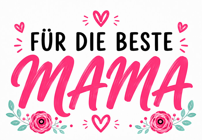 Für die beste Mama Motiv