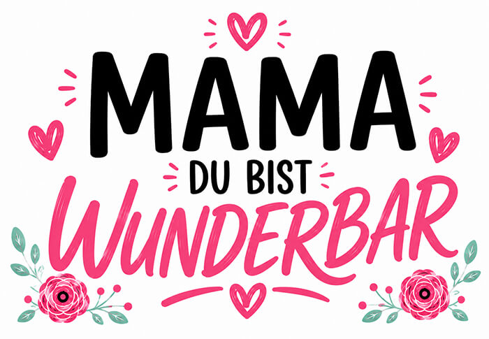 Mama, du bist wunderbar Motiv