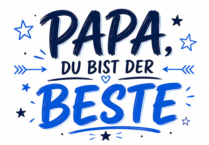 Papa, du bist der Beste Motiv